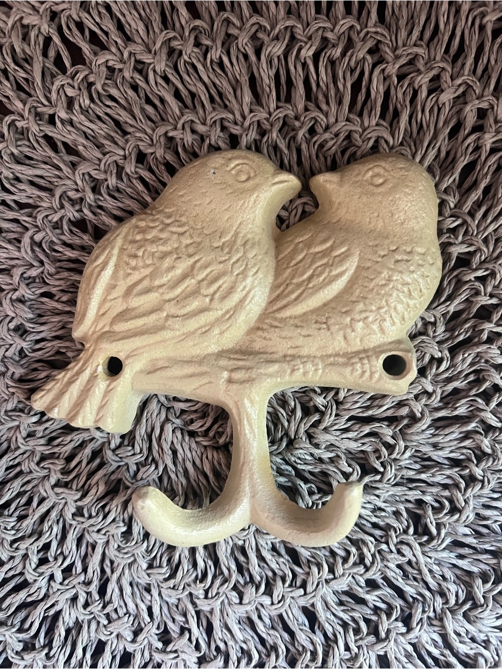 Decorative Bird Wall Hook -boho, cottage core, metal